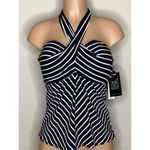 Coco reef New. black stripe 5-way tankini top. 32/34DD. RETAILS $81 Photo 6