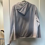 Under Armour  Loose Fit ColdGear Grey White Full Zip Sweatshirt Neutral‎ Athletic Photo 4