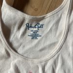 Brandy Melville John Galt Cream Ribbed Tank Top Photo 1