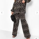 Boohoo  Leopard print plisse wide leg pants‎ Photo 1