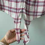 Paige  Kieran Tie Front‎ Plaid Blouse XS Photo 5
