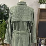 Raquel Allegra cotton blend trench coat Green Photo 4