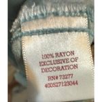 SO  Women's Aqua Dress With Pink Flowers, Lightweight, Flowy, Beautiful, Small Photo 6