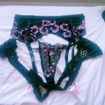 3 PC black thigh high pantyhose stockings Size M Photo 2