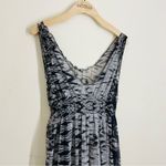 Joie  Silk Black and Gray Maxi Dress Abstract Print size S Photo 9