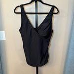Kindred Bravely NWT Crossover Nursing &‎ Maternity Tankini Top Black Size Large Photo 1