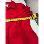 Chico's  Red Blazer Jacket Size 2 Button Front Collared Lightweight Womens Photo 7