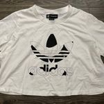 Adidas  Originals Women's Marimekko Cropped Tee with Trefoil Print 2x Photo 0