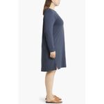 Eileen Fisher NEW Long Sleeve Jersey Shift Dress Crewneck Size 3X Photo 2