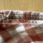 Eshakti  Gingham Sheath Dress Bateau Cap Sleeve Knee Length Pockets Orange 8 M Photo 2