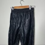 Raga  Black Faux Leather Harlee Trouser‎ With Elastic Waist Photo 5