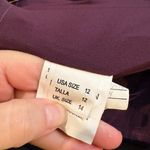 Morilee by Madeline Gardner Bridesmaids 21540 Strapless Velvet dress in Plum Purple Size 12 Photo 5