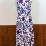 J.Jill Pretty Lupine Wildflower Racer Back Maxi Dress! Photo 0
