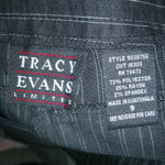 Tracy Evans  9 32x19 Black Pinstripe Capri Pants Photo 1