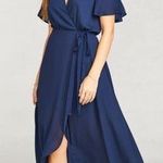 Show Me Your Mumu  Sophia Navy Blue Wrap Dress Photo 0