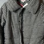 Andree by Unit  Jacket Womens M‎ Black White Houndstooth Puff Jacket NEW Photo 5