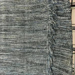 Anthropologie  Holding Horses Blue Grey Boho Fringed Sweater Dress Size M Medium Photo 6