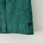Anthropologie NUMPH Carla Leather Suede Mini Skirt Jungle Green NWT EU 36 US S Photo 3