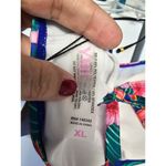 Ymi NWT  2 pcs Bandeau Bikini Swimsuit Size Xlarge Tropical Hot Hibiscus Print Photo 6