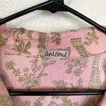 Bedhead Pajama Top Womens L/XL Pink Paris Eiffel Tower Corduroy Button Up Shirt Size L Photo 7