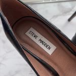 Steve Madden  Black Croc Leather Stiletto Heel Shoe Size 7.5 Photo 9