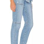 Jonathan Simkhai Standard Henley tie waist high rise jeans in Zuma light size 27 Photo 15