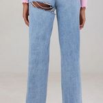 PacSun Playboy By  Light Blue Back Slash Boyfriend Jeans Photo 3