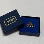 Vintage Avon Gold A Brooch in Box Photo 1