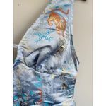 Urban Outfitters ‎ Outfitters Womens M Asian Mini Dress Light Blue Satin Tiger Photo 2