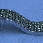 Sterling Silver Women's Curve Loop Pendant, Sparkly CZ Accents Photo 6