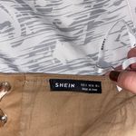 SheIn Tan Lace Up Corset Top Photo 3