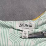 Bedhead Pajamas Top Womens XL Green Art Deco Print Sleep Lounge Soft Cozy Pjs Photo 3