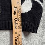 Jones New York  Sport Sweater Vest Black White Floral Knit Top Womens M Academia Photo 8