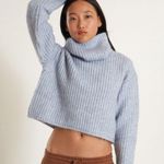 Thakoon Sweater Burgundy Red Cropped Ribbed Turtleneck Knit Sz M NWT Size M Photo 9