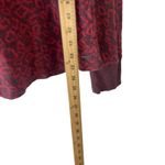 Lucky Brand Women's Size Large Red Pink Cheetah Print Sweatshirt Photo 8