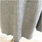 Free People  Oversized Thermal Top Gray Size Large ScoopNeck Bohemian Grunge Photo 9