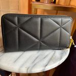 Bebe rhinestones black quilted wallet Photo 3