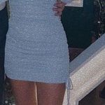 Jump Apparel Light Blue Sparkly Dress Photo 2