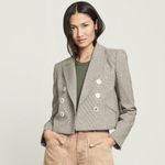 Veronica Beard  Nevis Cropped Plaid Blazer Jacket Size 2 Photo 11