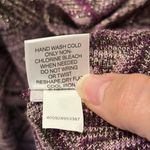 Apt. 9  Purple Gold ZigZag high low Open Waterfall Cardigan metallized 70s sz XL Photo 8
