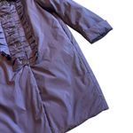 Moschino Cheap And Chic Purple Long-Length Puffer Coat Jacket Ruffle Size 8 Photo 6
