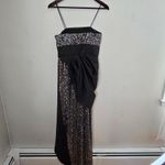Jay Godfrey Dress Amira sequined mesh gown draped front black cocktail formal Size XS Photo 8