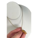 Enamel KOI Gold Fish Moveable Articulated Pendant Charm Cloisonné Orange Photo 2