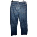 DL1961  Emilie Straight‎ Leg Jeans Size 26 Dark Wash Split Hem Photo 3