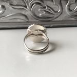 Sterling Silver Stone Ring, Size 6, Stamped CC Photo 3