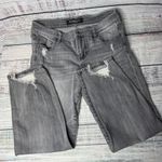 Liverpool  Grey Washed Distressed Mom Jeans 6 Photo 0