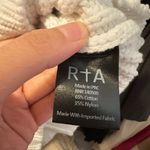 RTA Distressed Cable Knit Echo Sweater White Photo 10