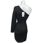 Tiger Mist NEW  Nova Black One Shoulder Cutout Long Sleeve Mini Bodycon Dress XS Photo 1
