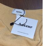 Auteur Joan Knit backless Maxi Dress in Mustard Tan New Size M Photo 8