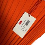 Solid & Striped Kimberly Flame Orange Ribbed Side Snap Sleeveless Midi Dress L Photo 6